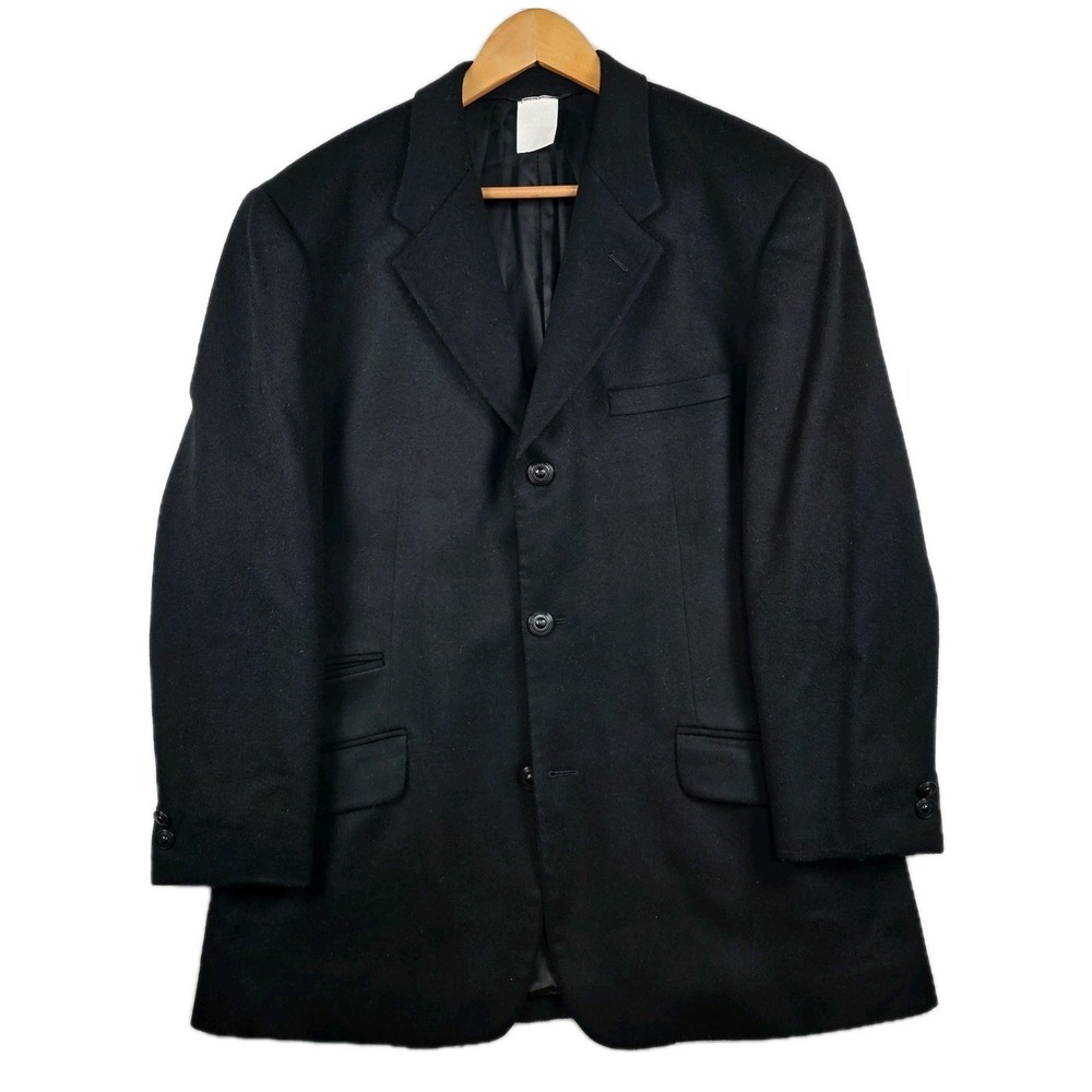 Versus Versace Coat Jacket Men 42S Blazer Wool Cashmere Blend 3 Button Metal Btn